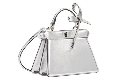 fendi silver peekaboo